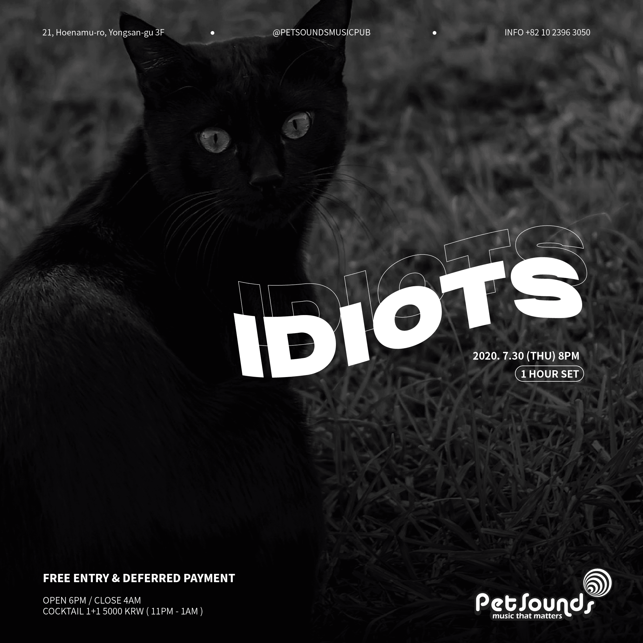 7월 펫사운즈 공연의 1번째 포스터