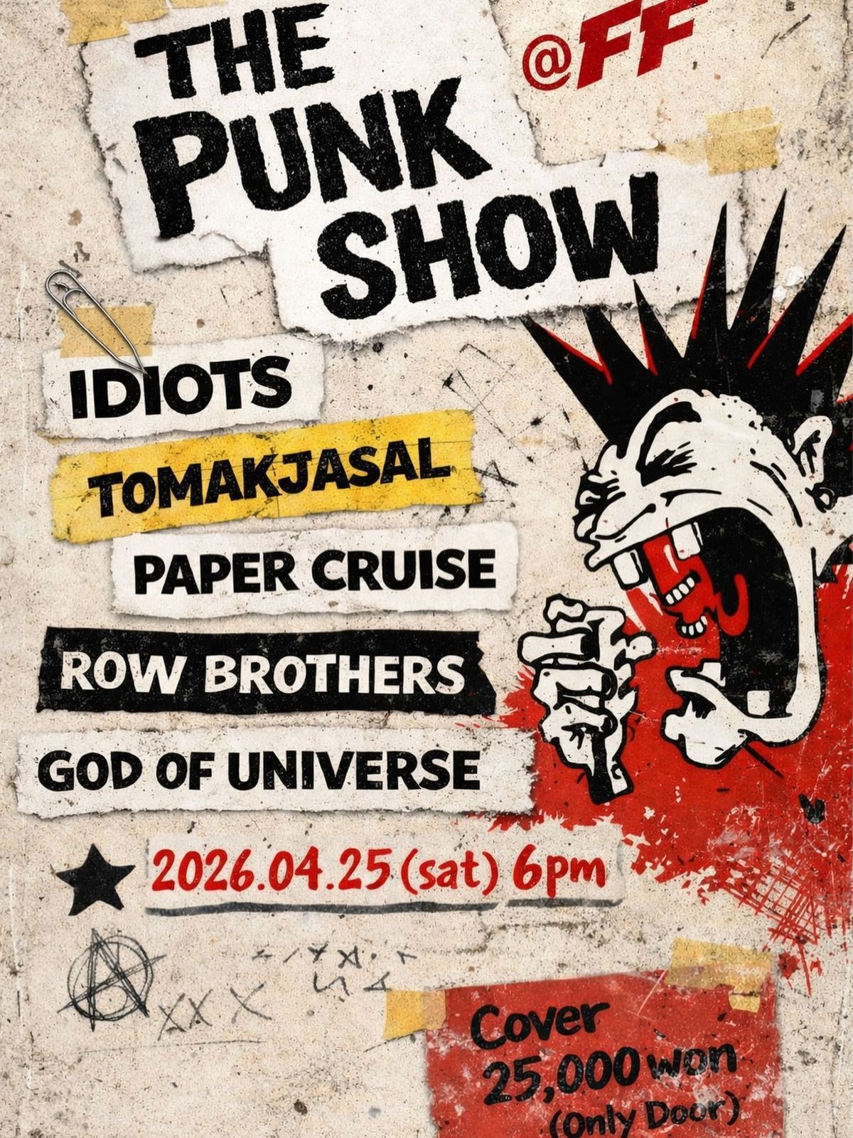 The Punk Show at Club FF의 1번째 포스터
