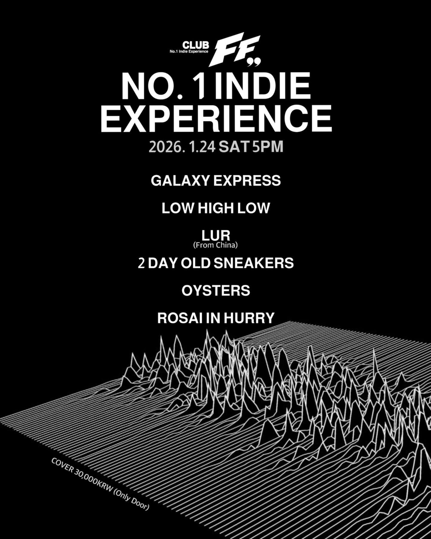 NO.1 INDIE EXPERIENCE @클럽FF