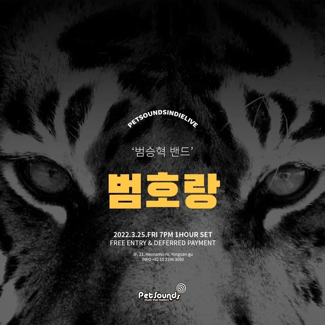펫사운즈 인디라이브 - 범호랑