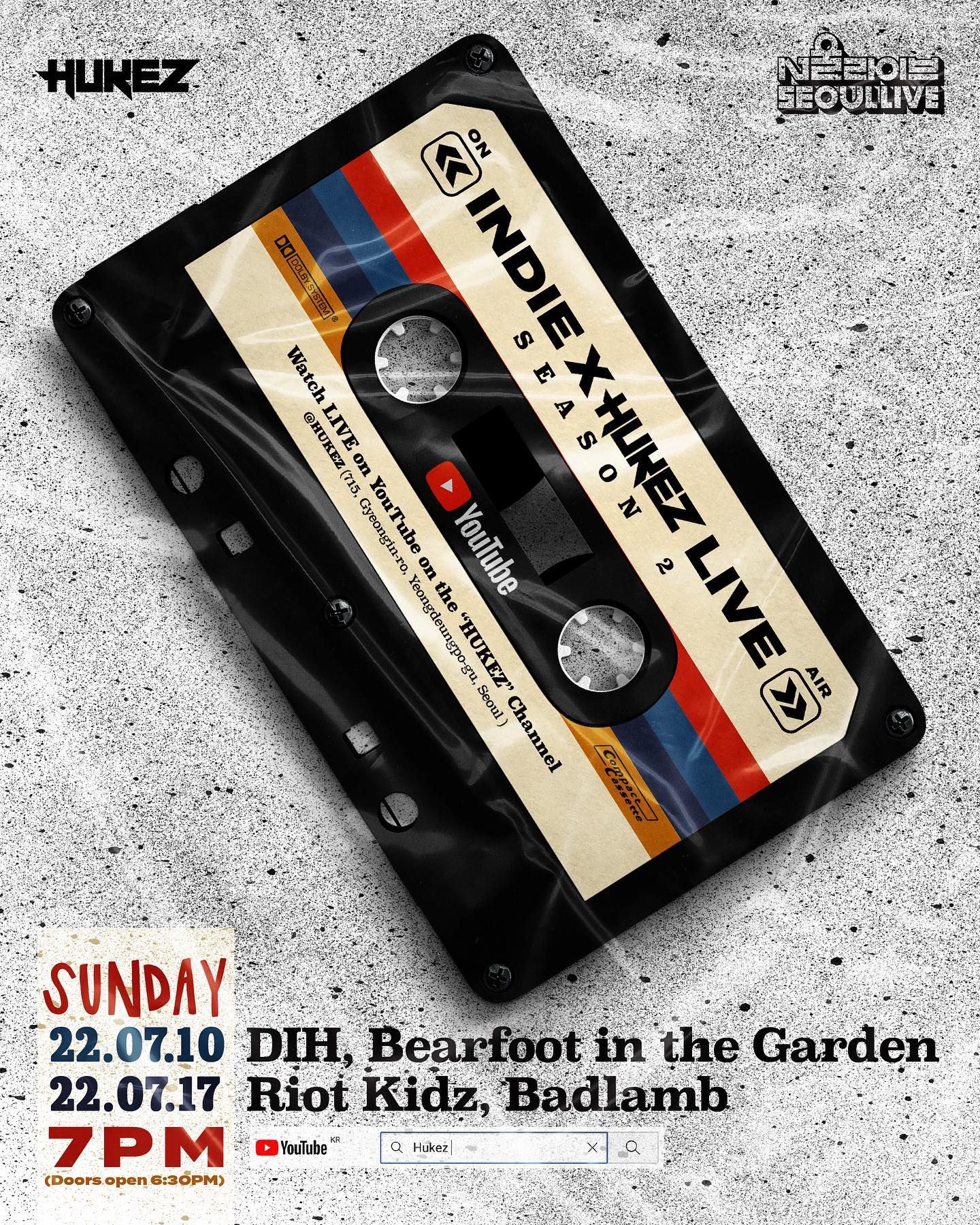 Indie X Hukez live season2 인디바이후케즈라이브 시즌2 poster 2