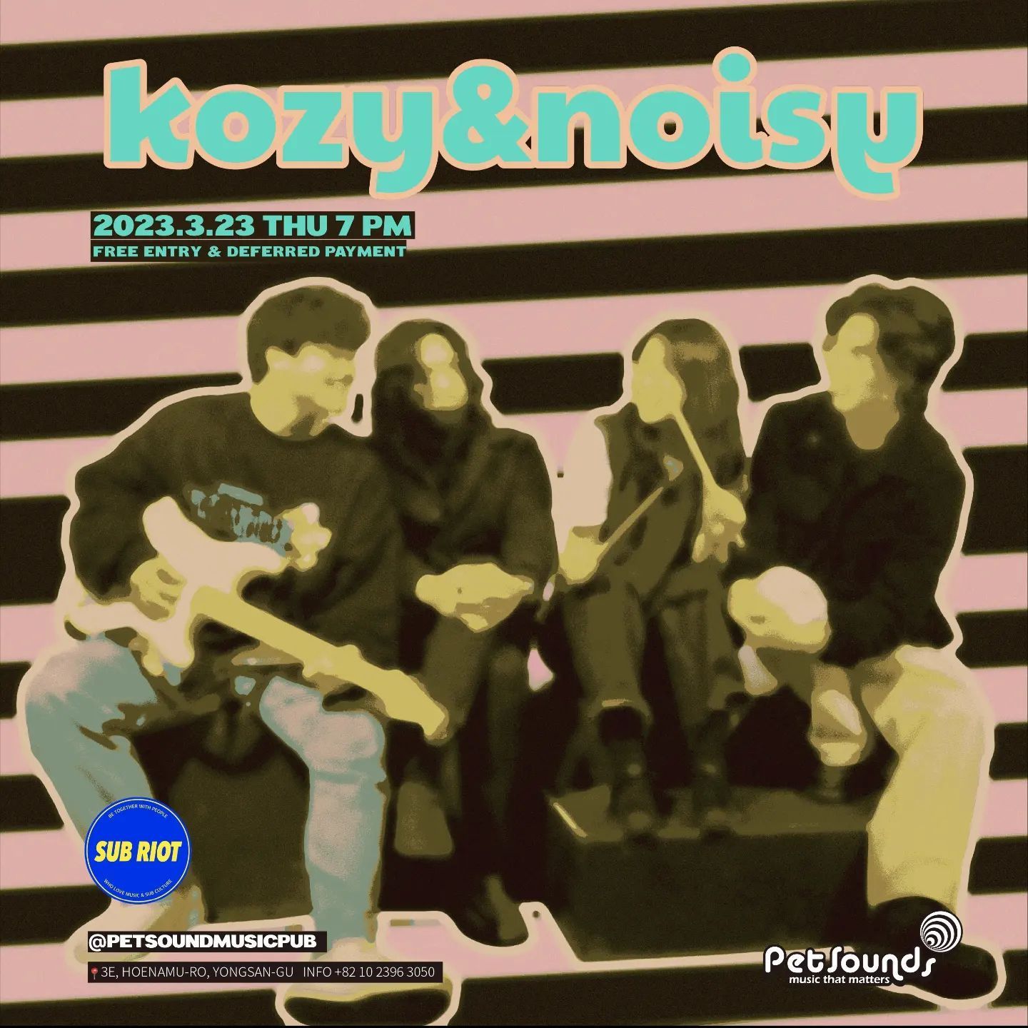 펫사운즈 인디라이브 - 코지앤노이지, 김늑 poster 2