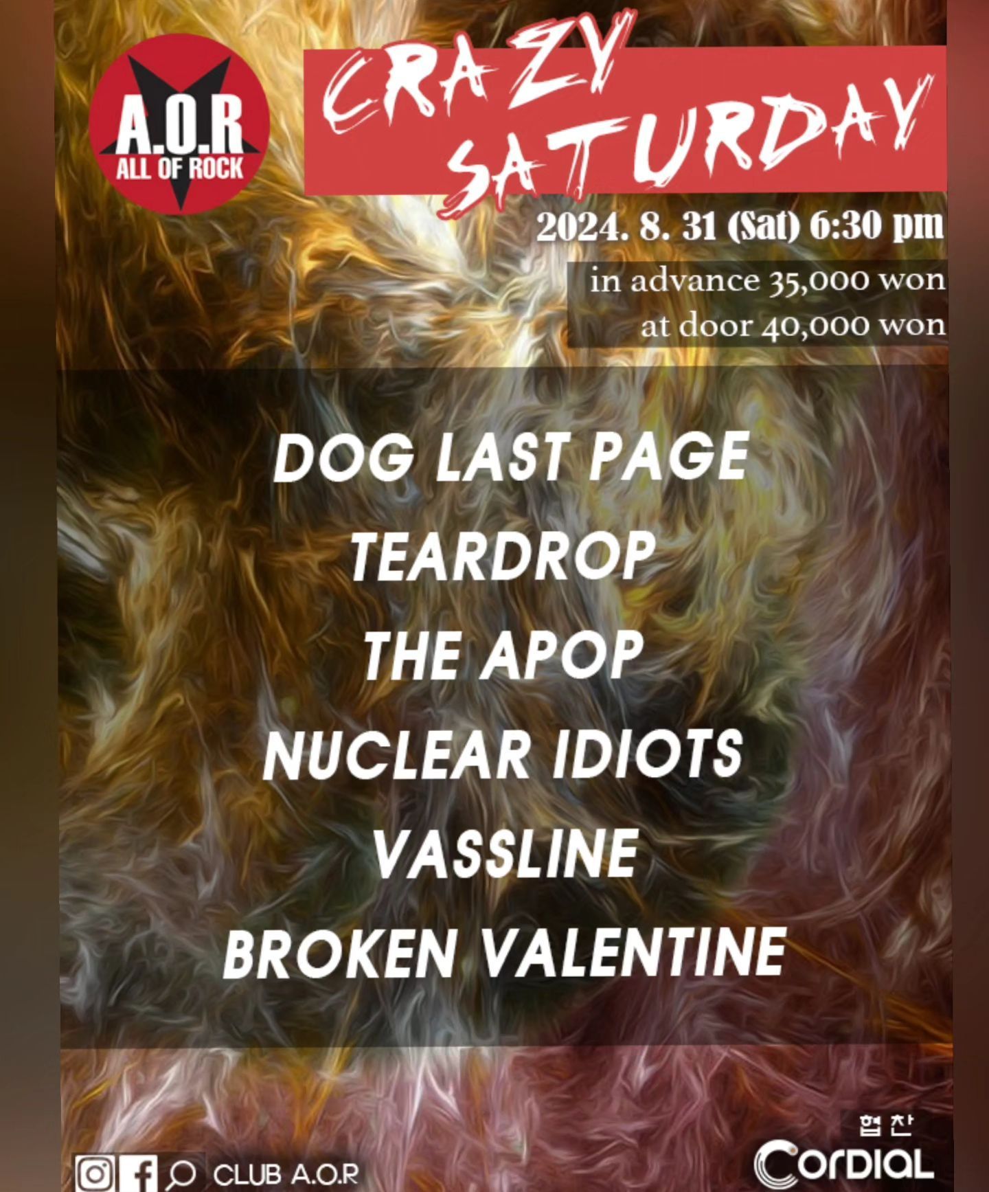 A.O.R CRAZY SATURDAY