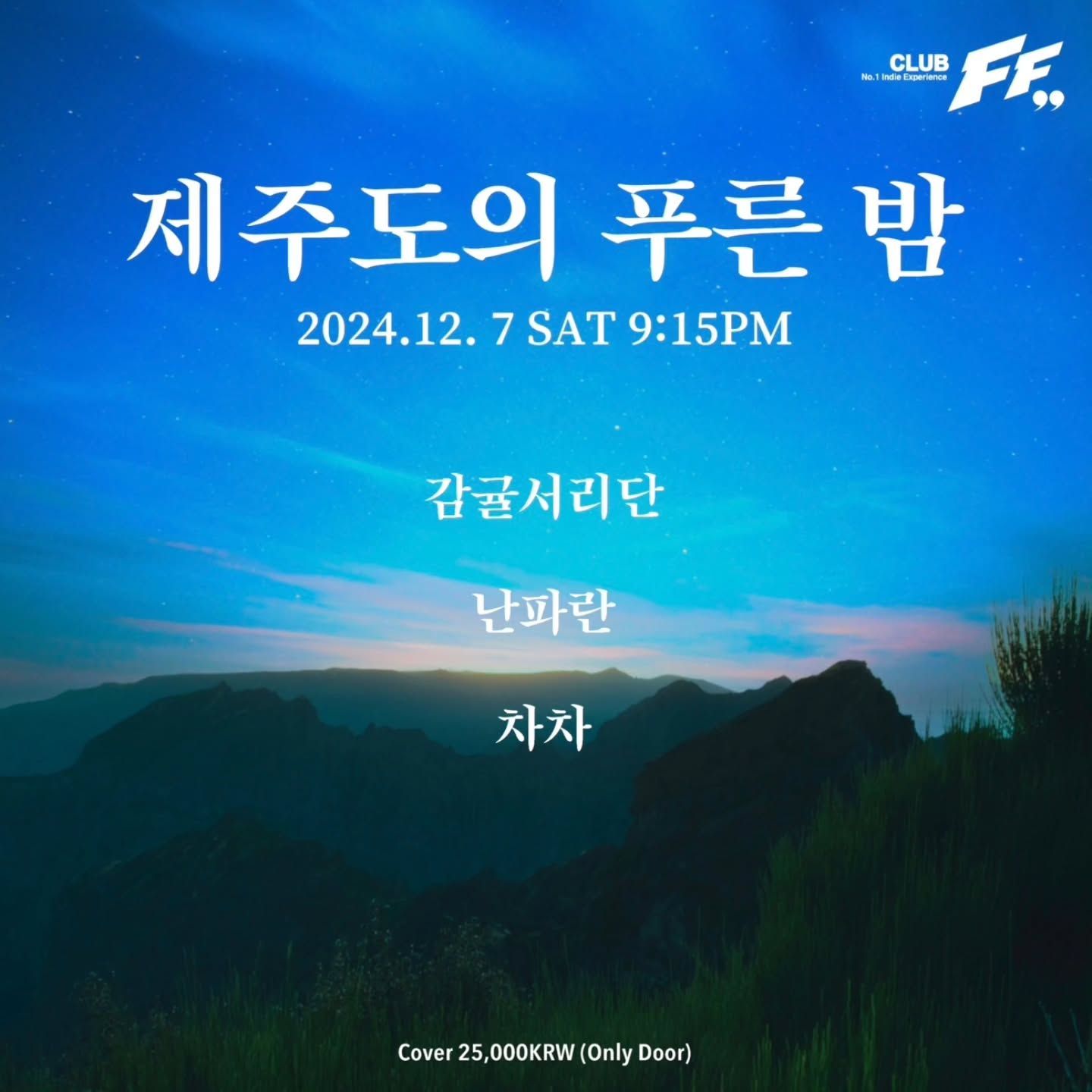  제주도의 푸른밤