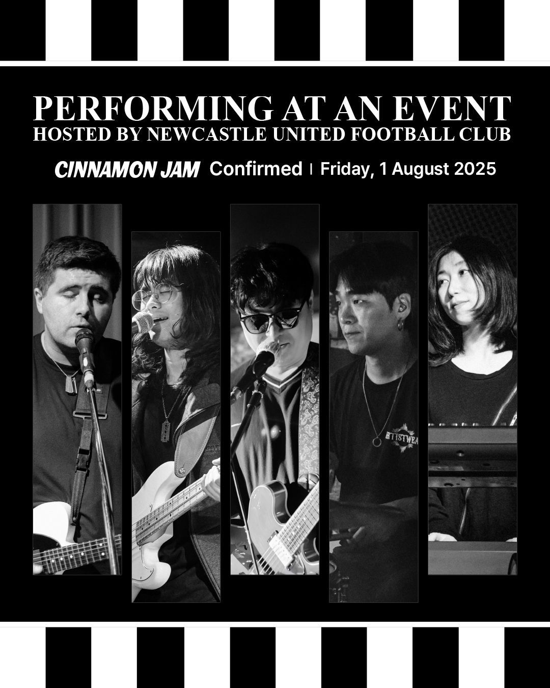 Performing at an Event Hosted by Newcastle United Football Club