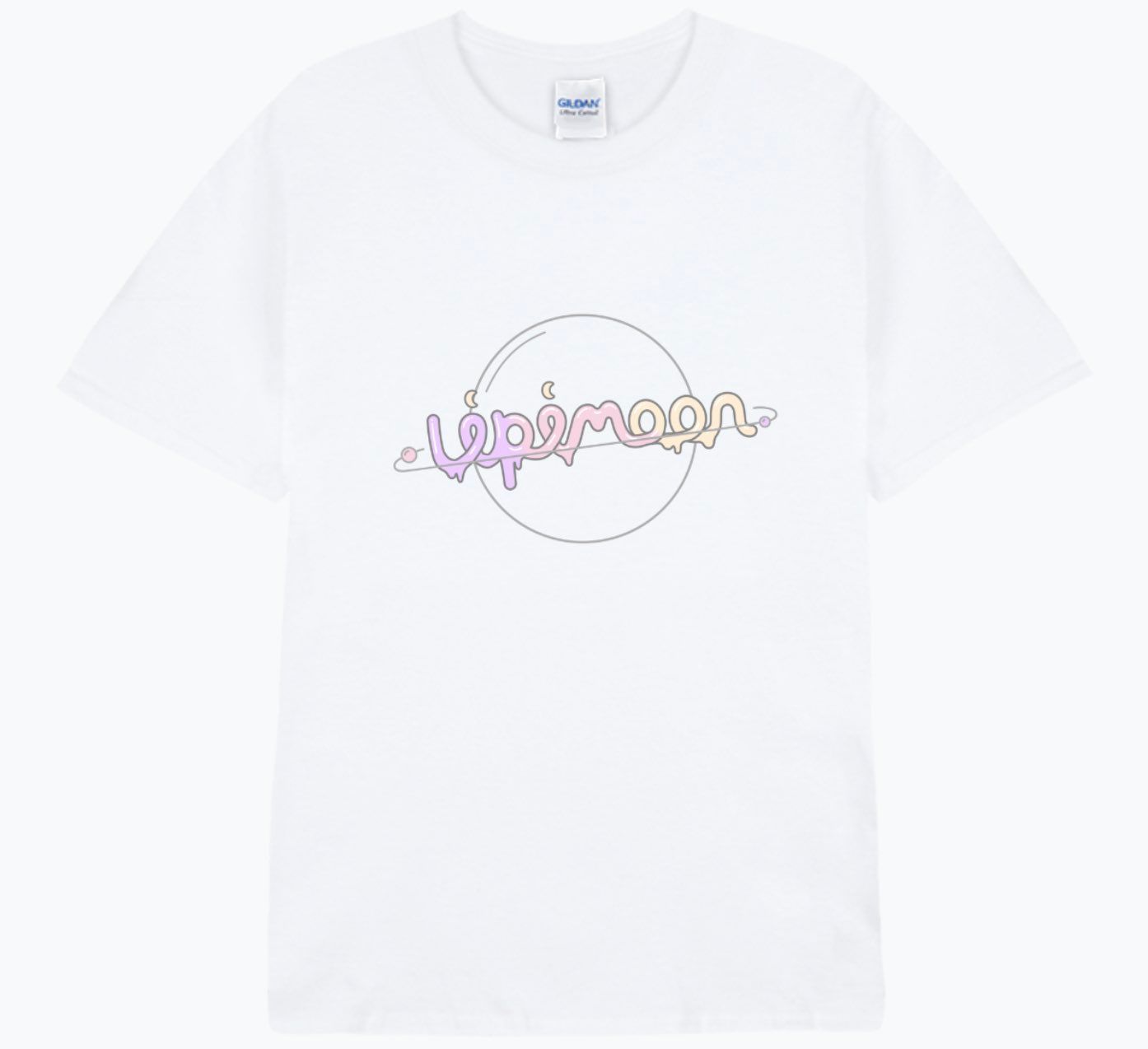 리피문 티셔츠 화이트