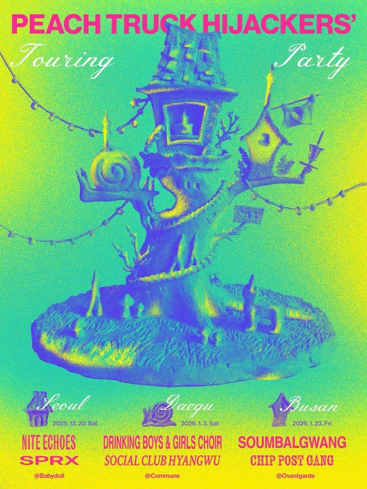 [Peach Truck Hijackers’ Touring Party] 부산 Busan - 피치트럭하이재커스 / 칩포스트갱 / 소음발광