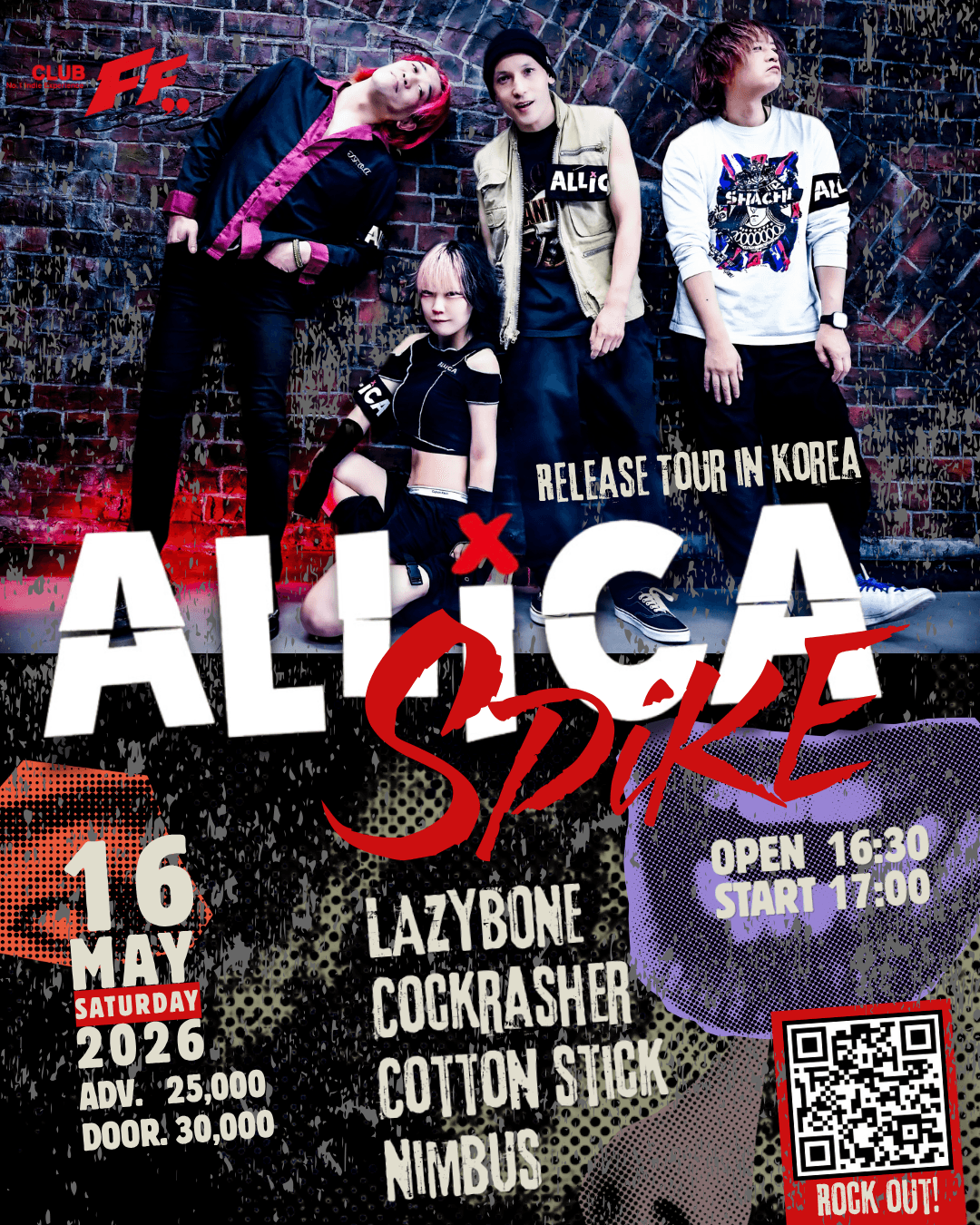 ALLiCA TOUR 2026 [SPiKE] in Korea at Club FF