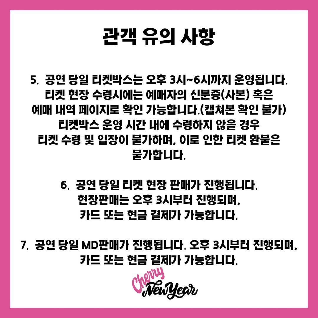 체리필터 단독 콘서트 'Cherry New Year' poster 3