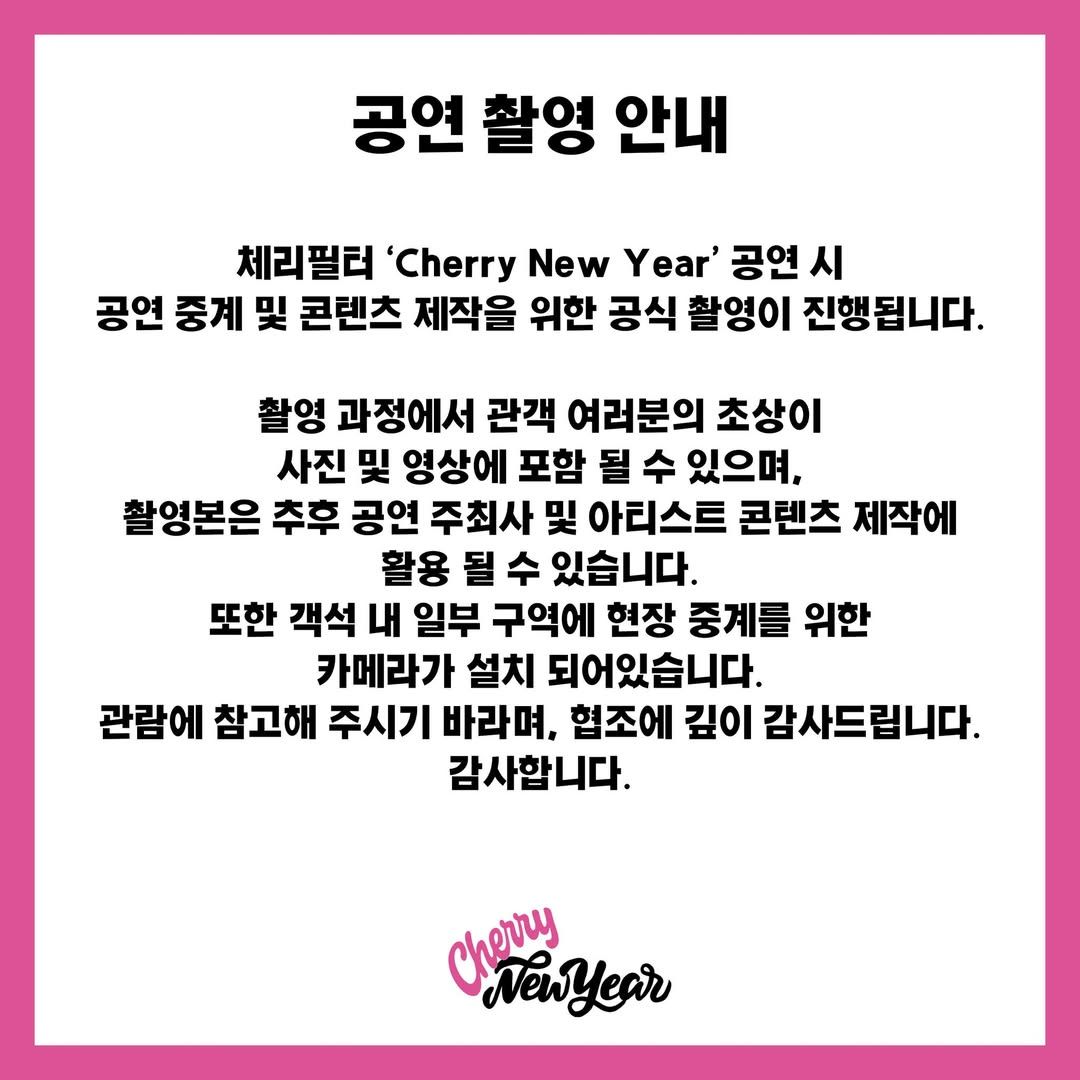 체리필터 단독 콘서트 'Cherry New Year' poster 5