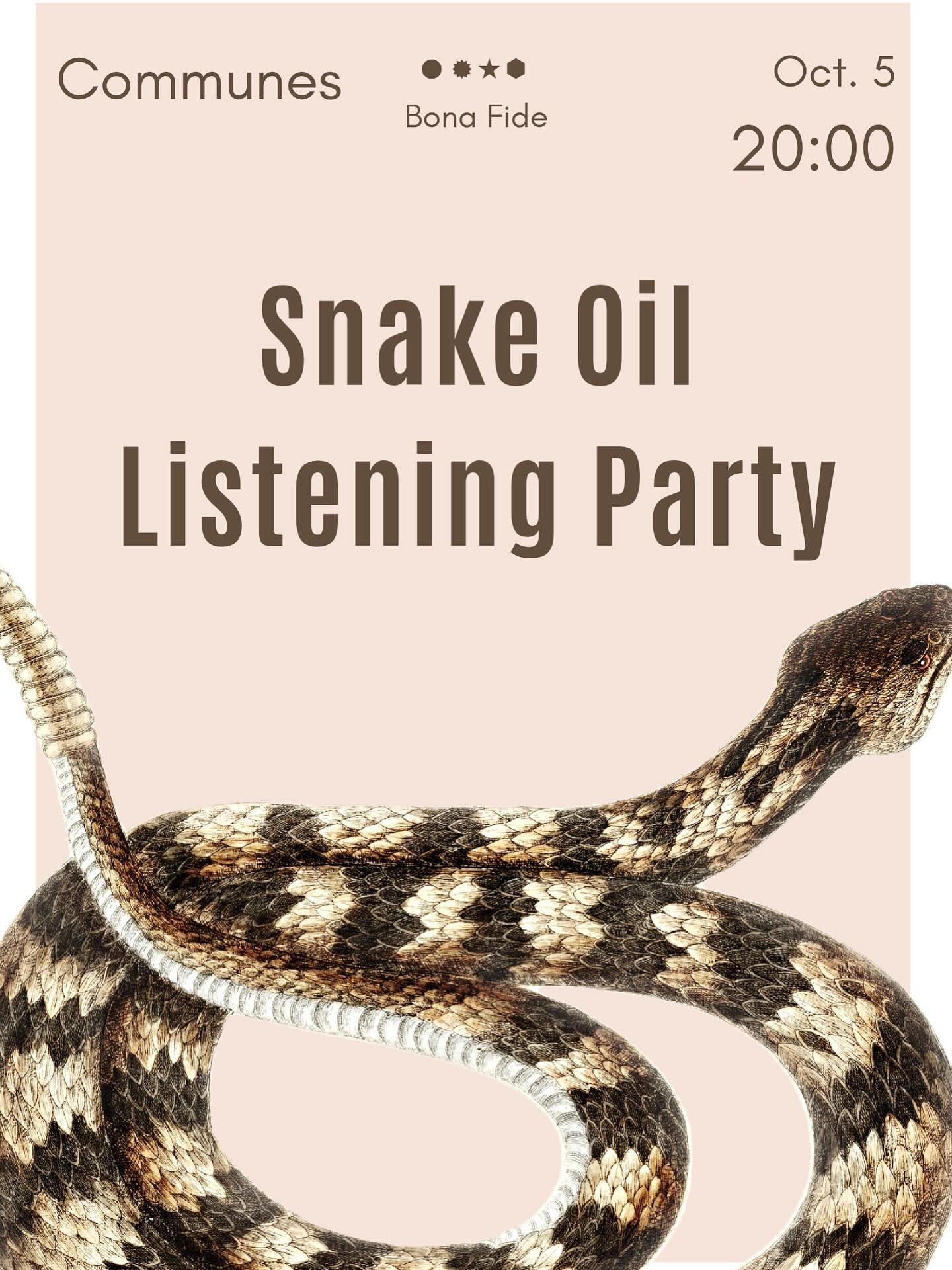 Snake Oil 새 앨범 리스닝파티