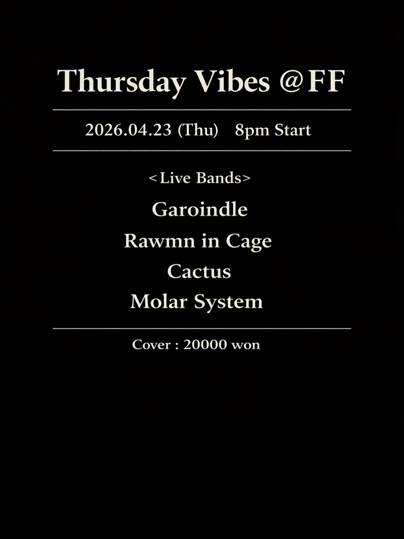 Thursday Vibes @ FF